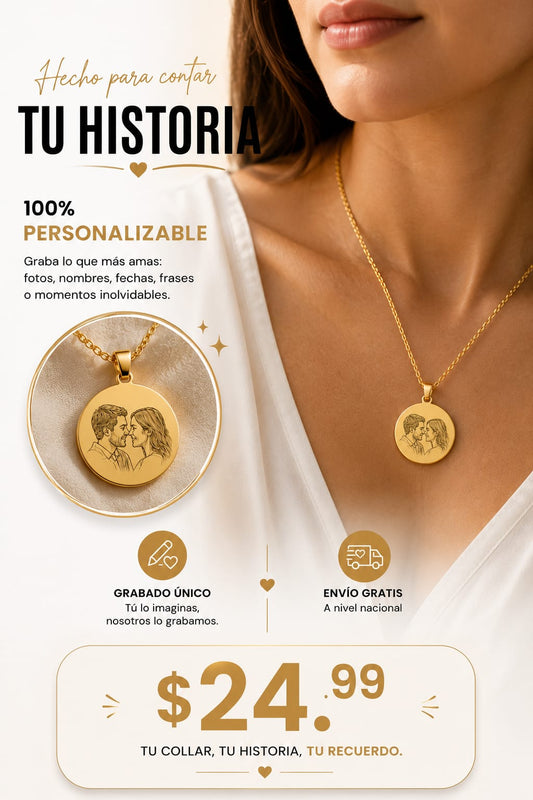 PACK DE 1 COLLAR PERSONALIZADO CON FOTOGRABADO